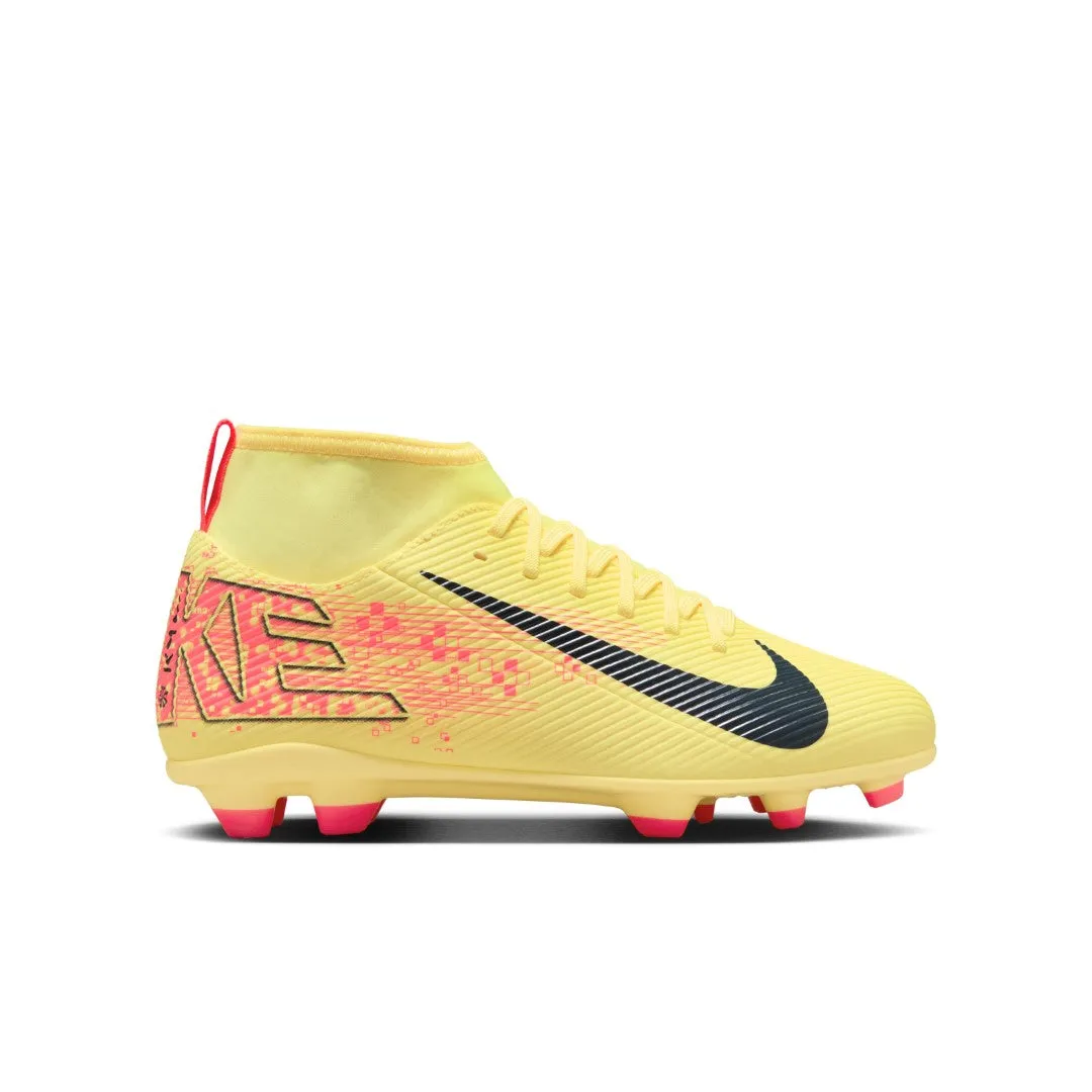 Jr. Mercurial Superfly 10 Club Kylian Mbappe Soccer Shoes monochrome shoes