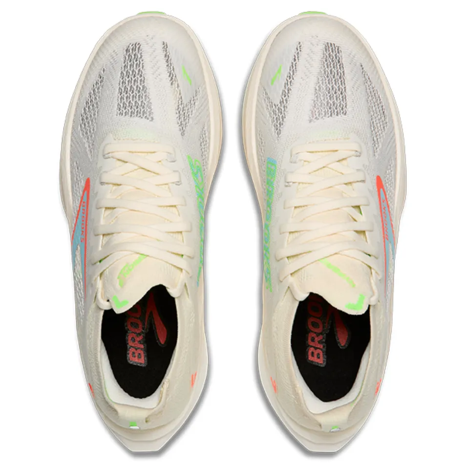 fartlek runs Recycled materials Brooks Women's Hyperion Max 3 Running Shoes in Coconut/Green Gecko/Pink Clay AW25