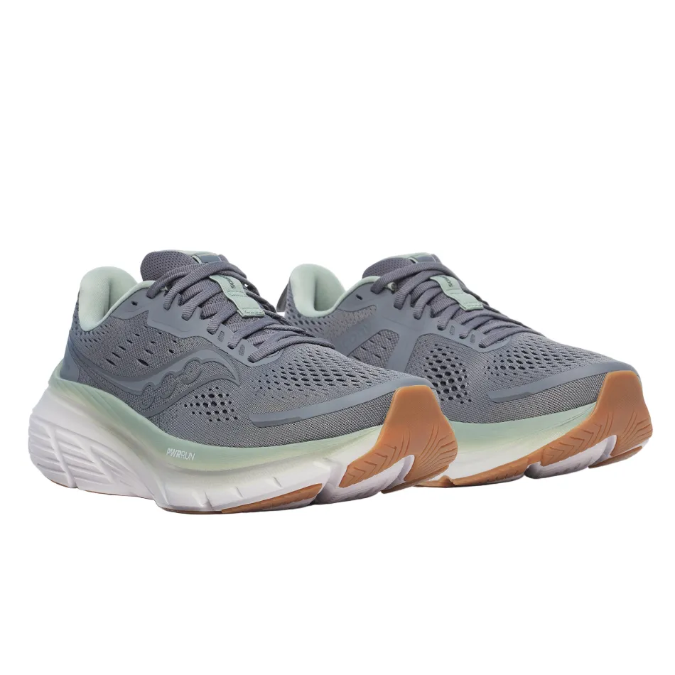 Saucony Men's Guide 18 Running Shoes in Carbon/Iceberg - Online Exclusive antimicrobial shoes running for a way to stay fit