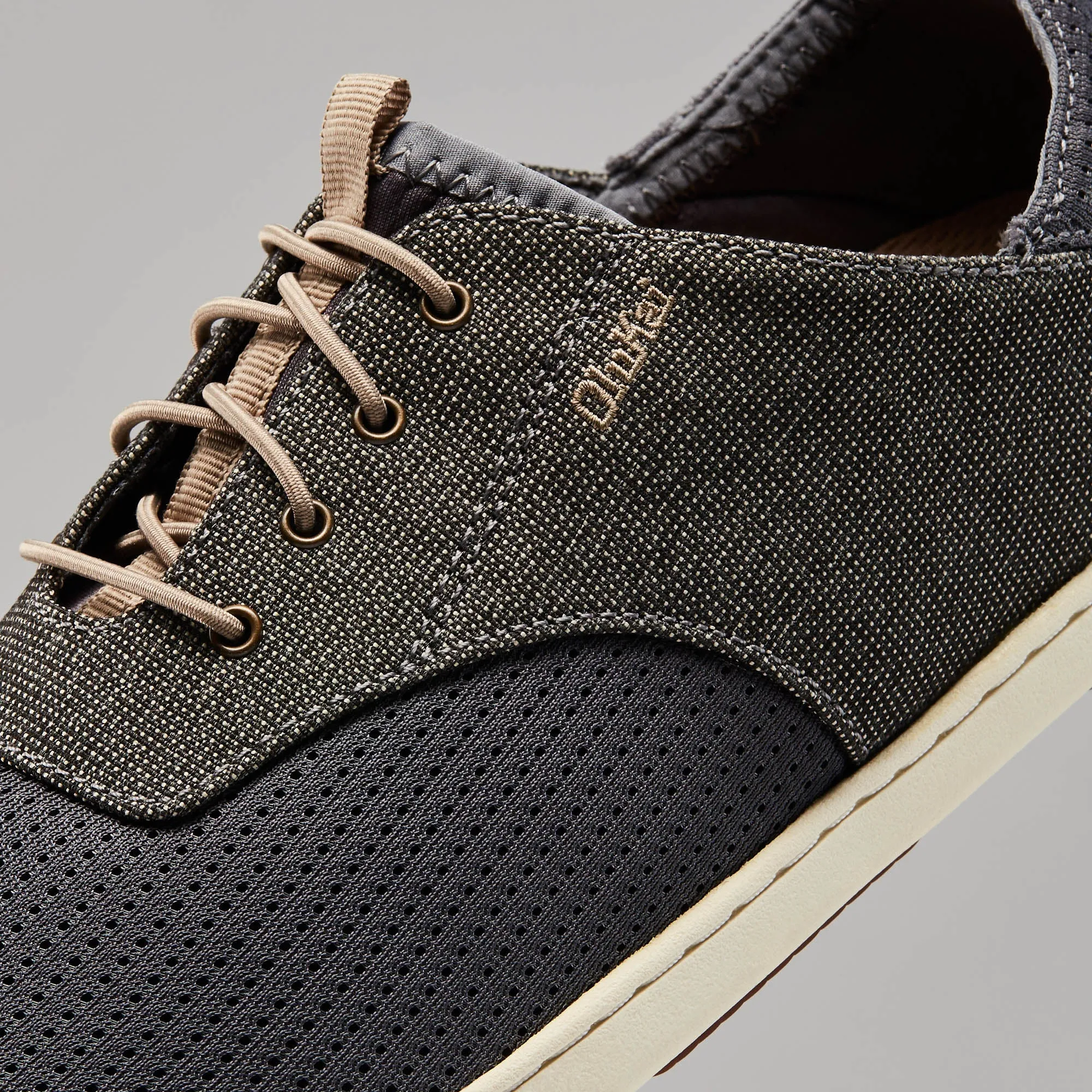 Nohea Moku - Charcoal / Clay Easy Slip On Day Out Shoes
