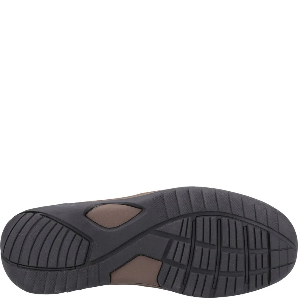 Brown Donald Slip On Shoes Travel Ready Adjustable