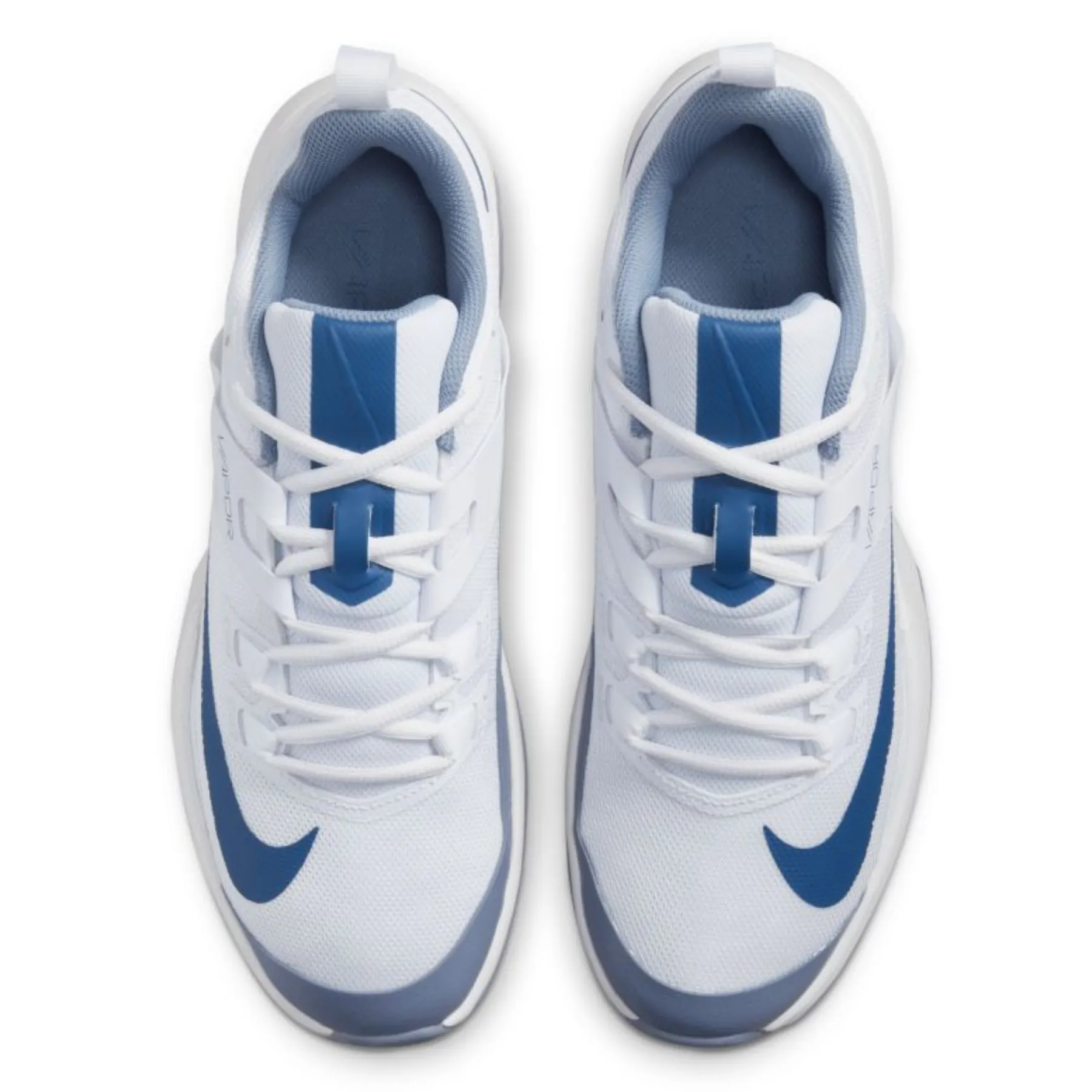 Outdoor Trail Nike Court Vapor Lite Mens Hard Court Tennis Shoes - White/Mystic Navy-Ashen Slate