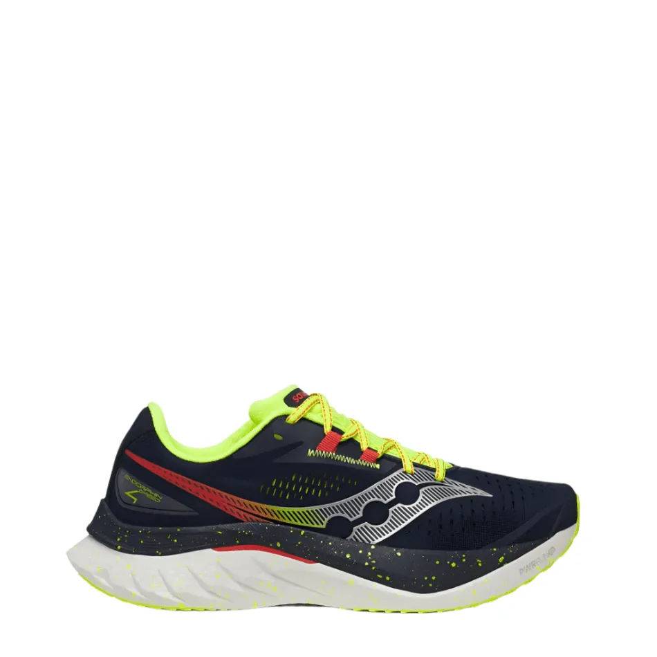 Saucony Men's Endorphin Speed 4 Running Shoes in Navy/Pepper SS25 Flexibility Improvement