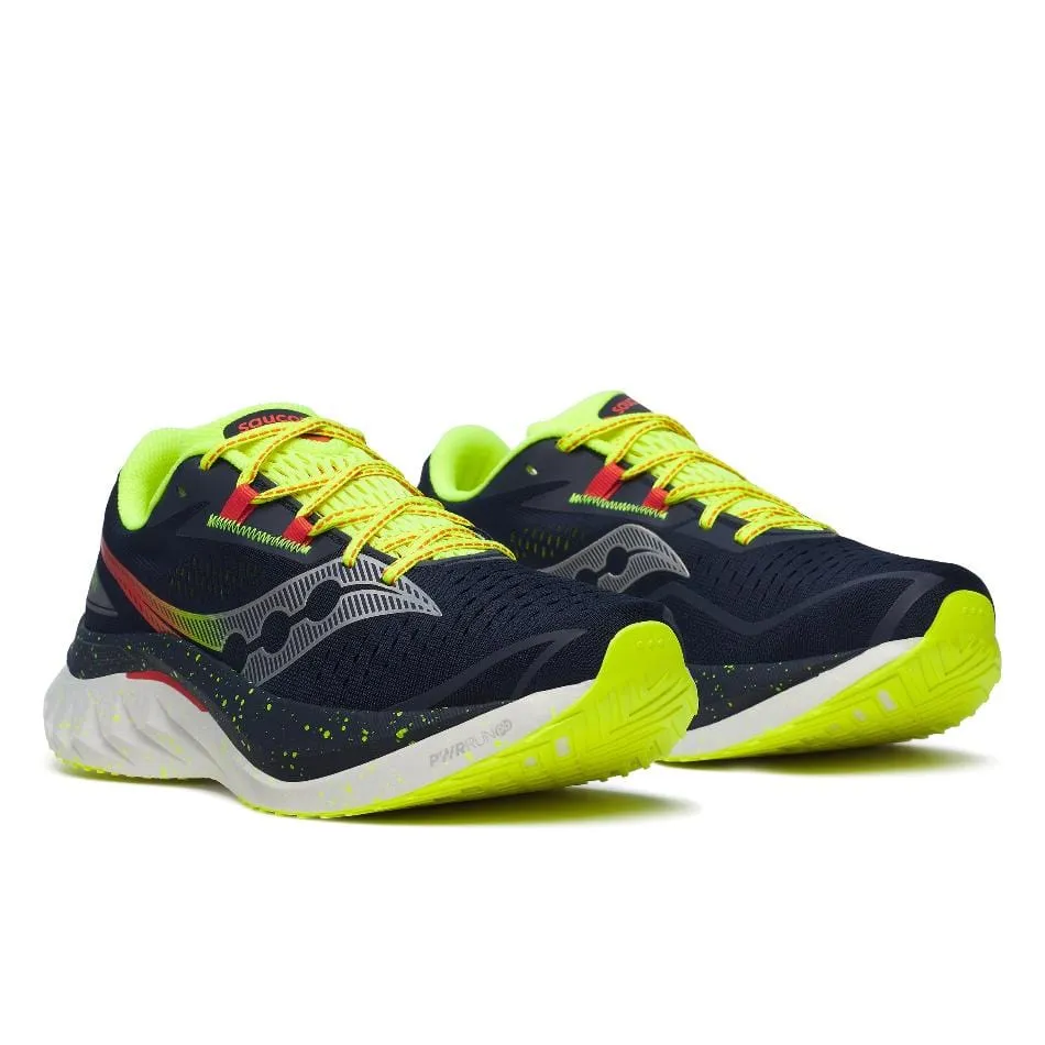 Saucony Men's Endorphin Speed 4 Running Shoes in Navy/Pepper SS25 Shock Absorbing Technology Versatility