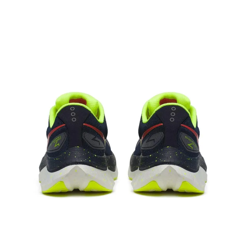 running on concrete shoes Saucony Men's Endorphin Speed 4 Running Shoes in Navy/Pepper SS25
