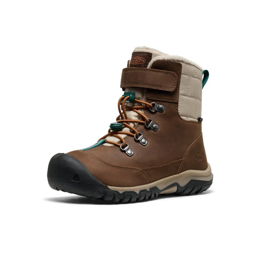 Dry Base Big Kids' Kanibou Waterproof Winter Boot  |  Dark Earth/Roasted Pecan