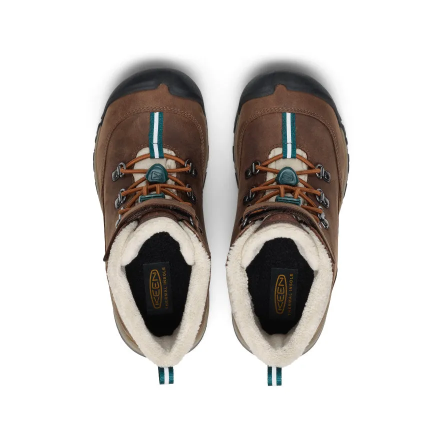 Rapid pace Big Kids' Kanibou Waterproof Winter Boot  |  Dark Earth/Roasted Pecan