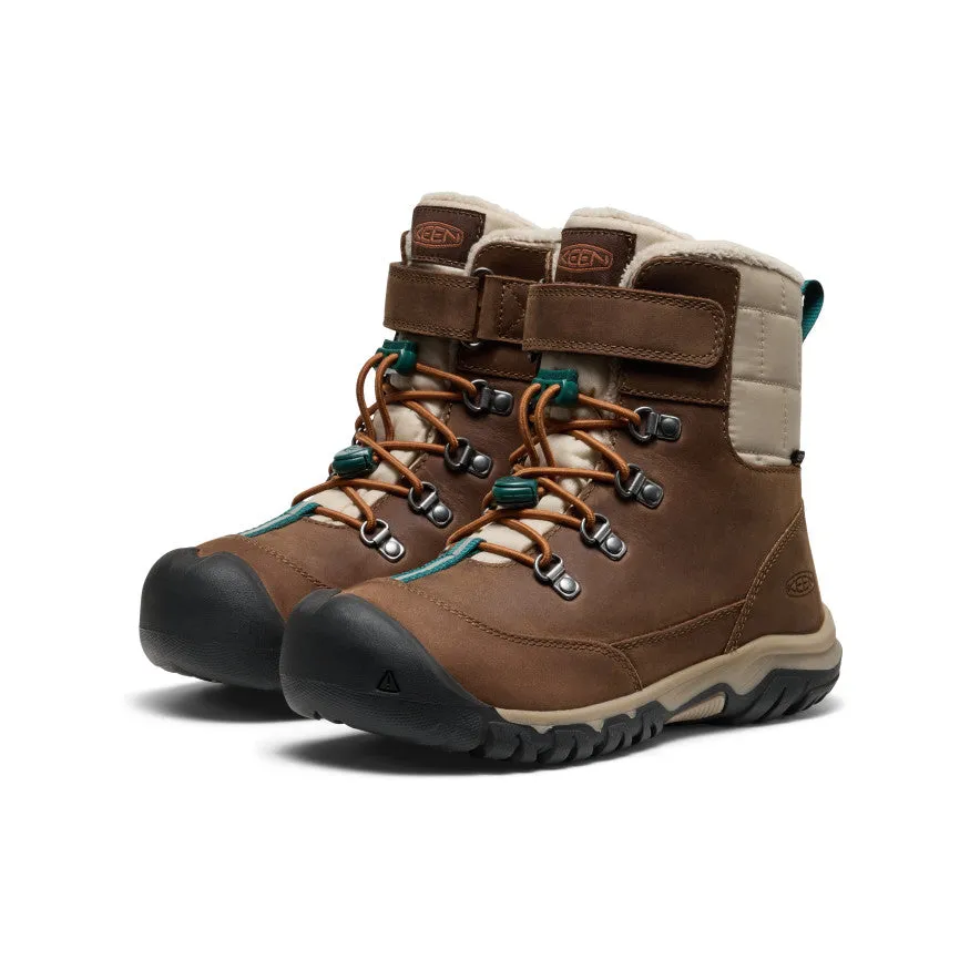 Big Kids' Kanibou Waterproof Winter Boot  |  Dark Earth/Roasted Pecan Ventilated Design
