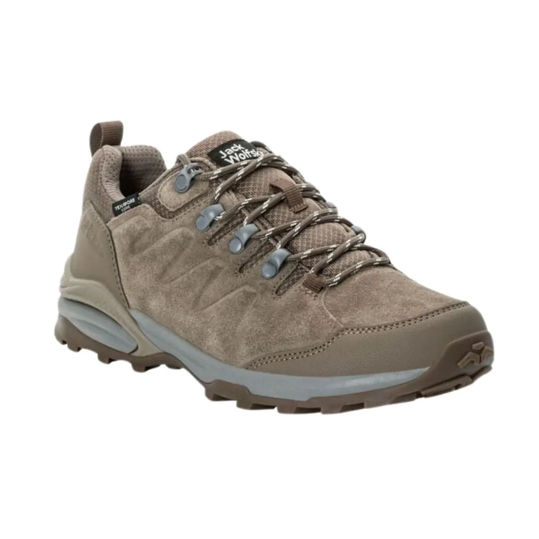 jack wolfskin Refugio Texapore Low Women's Waterproof Hiking Shoes Retro Mood Gym Life