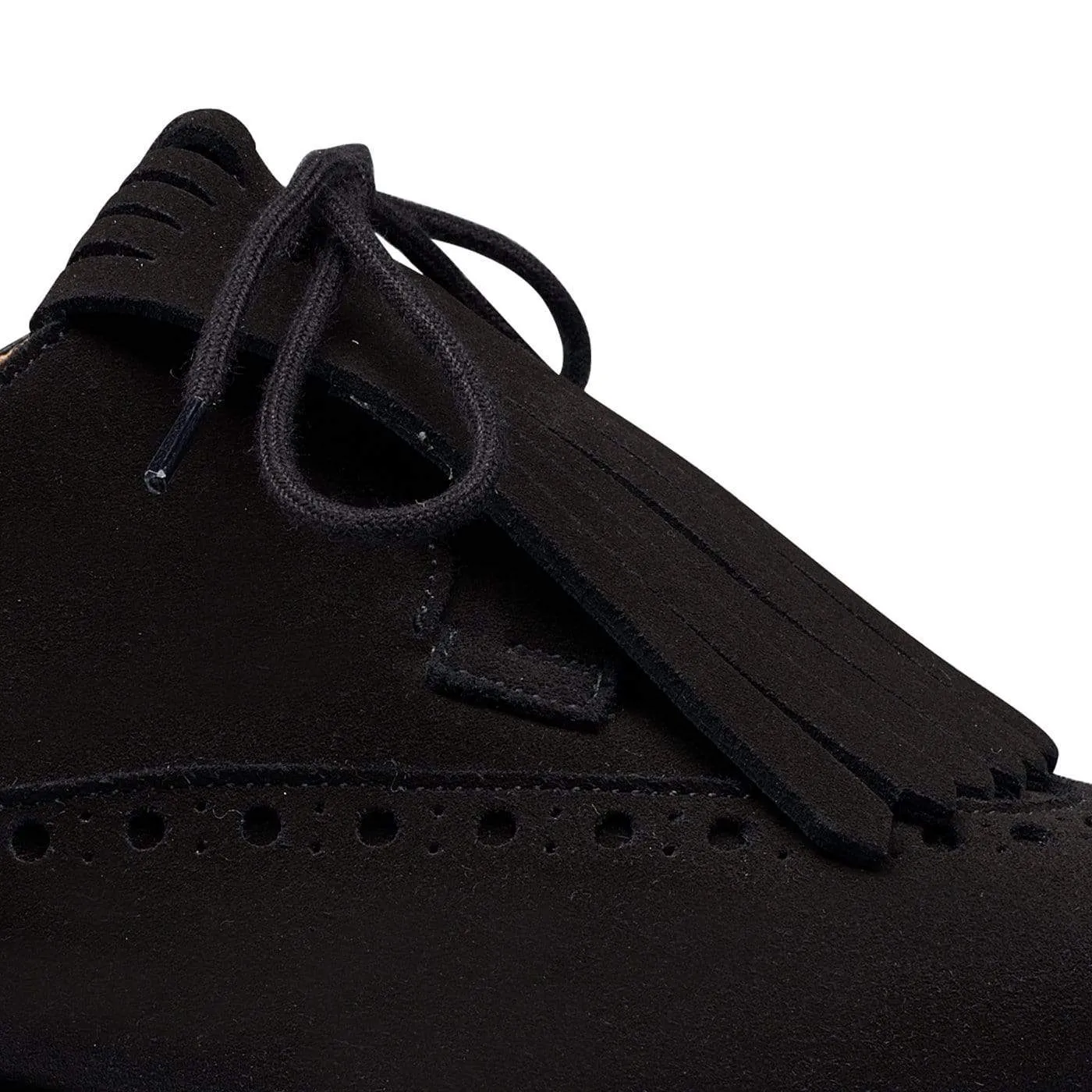 Premium Craft Quality Jessica Black Calf Suede
