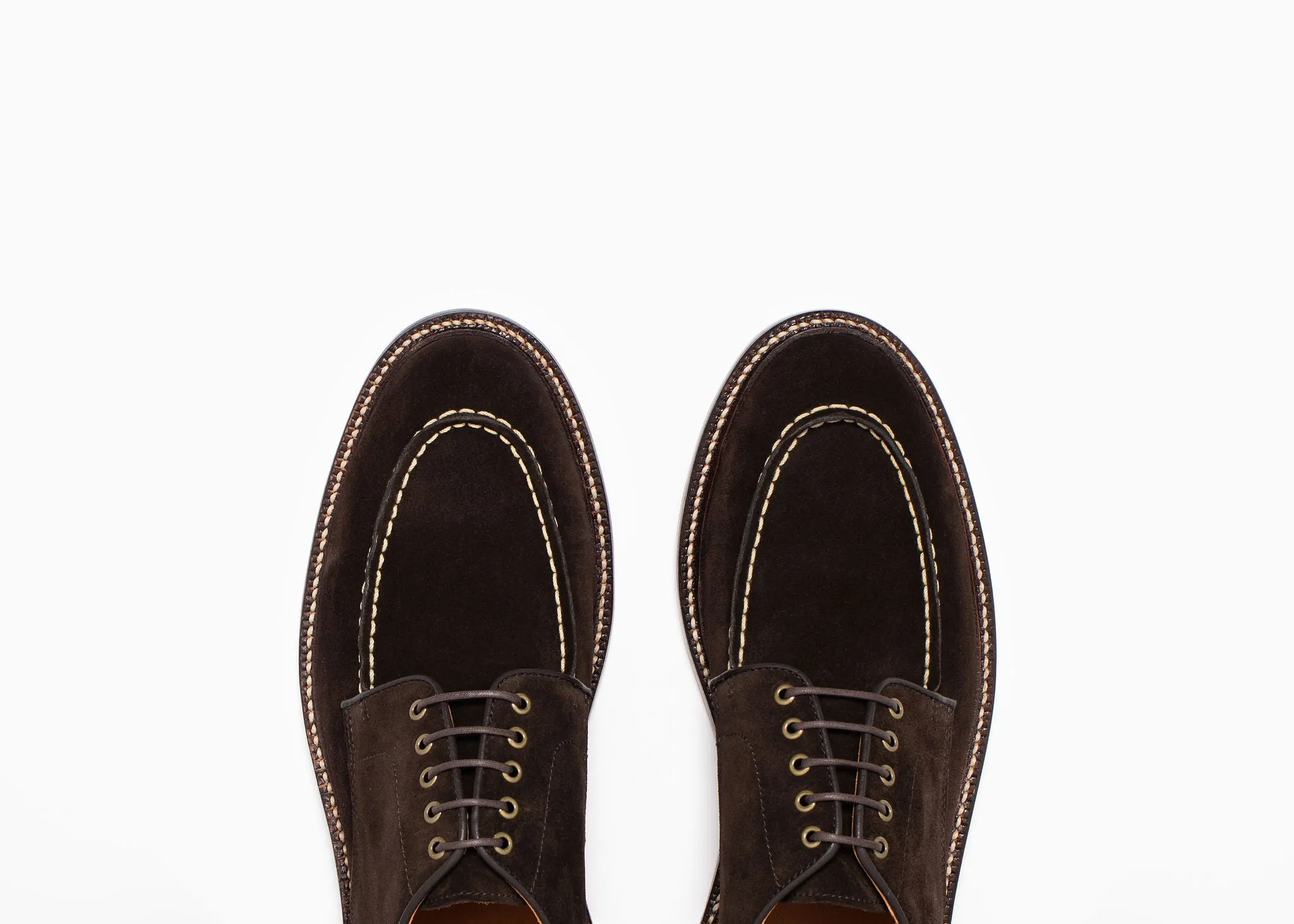 Footwear Essential Moc Toe Derby Espresso Suede