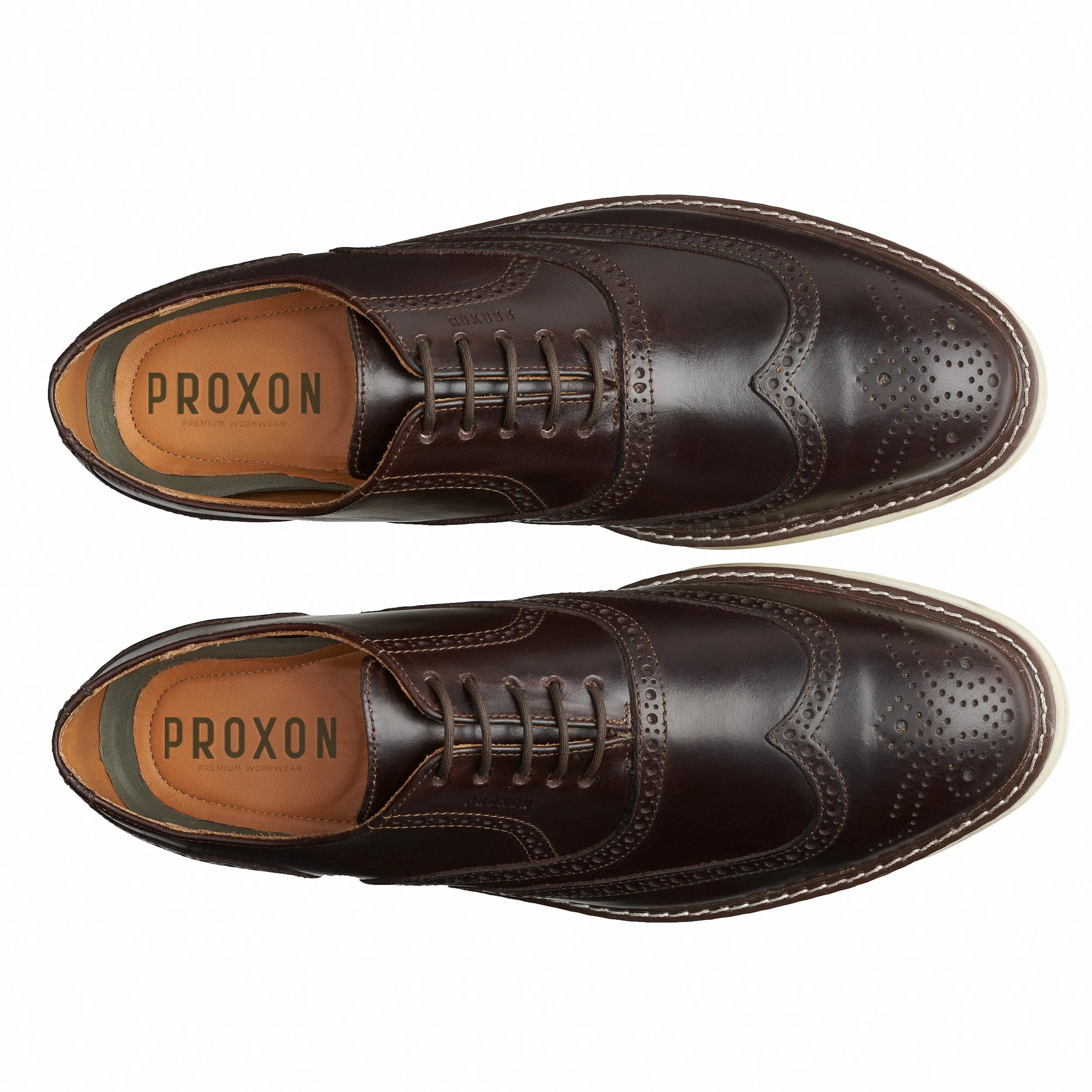 STEEL TOE OXFORD SHOE VOLTA BROWN Classic Look Quick Fashion