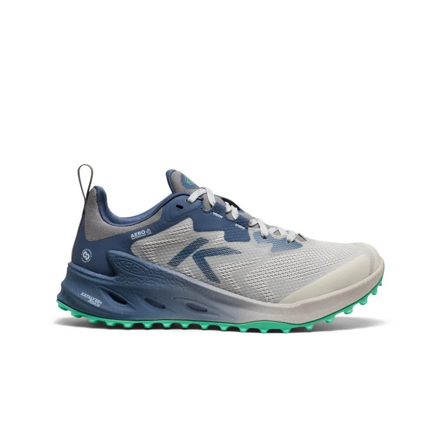 Moisture Management Laces stay secure through repeated motion and impact Women's Zionic NXT Waterproof Hiking Shoe  |  Vapor/Ballad Blue