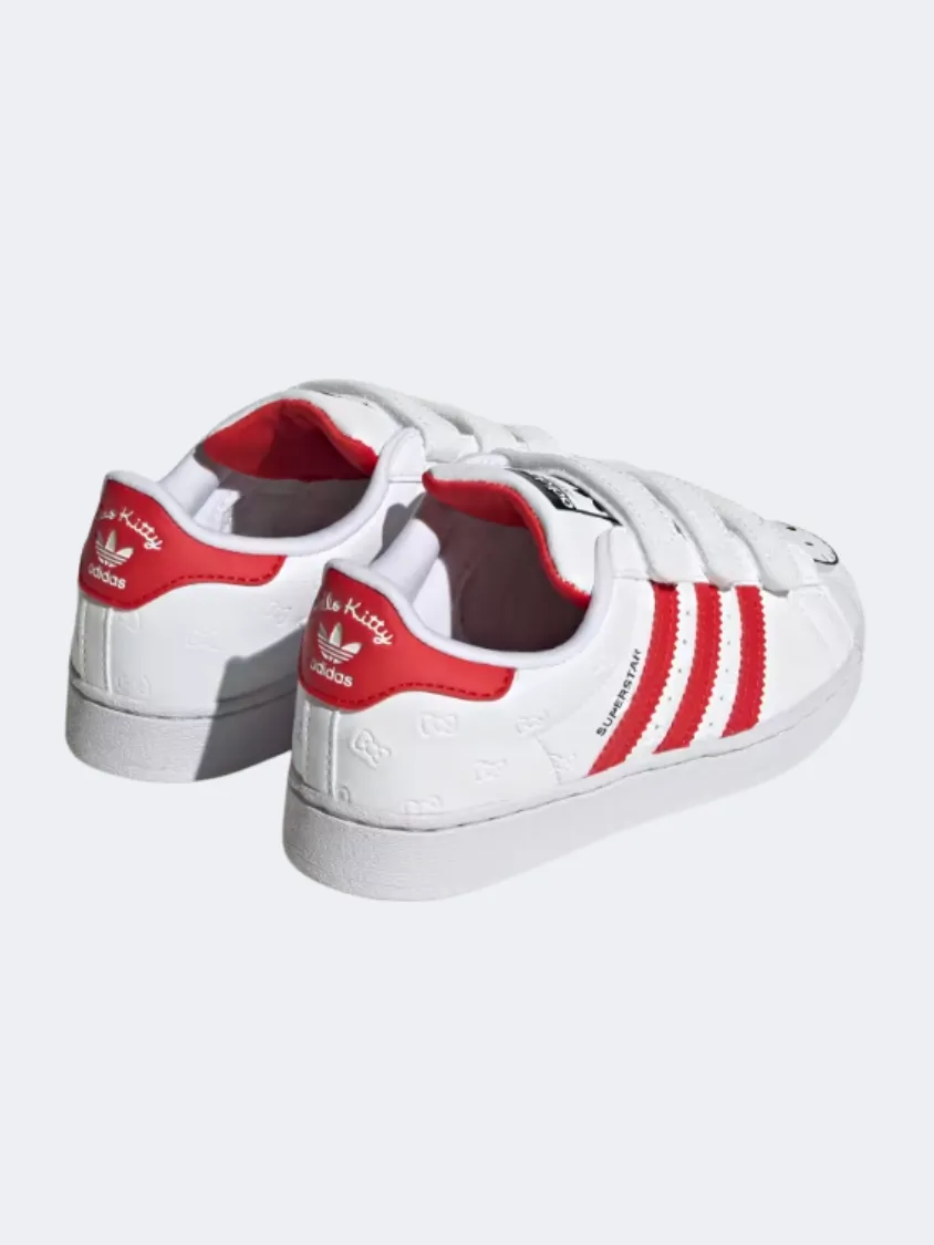 Desert Path Adidas Hello Kitty Superstar Kids Original Shoes White/Red