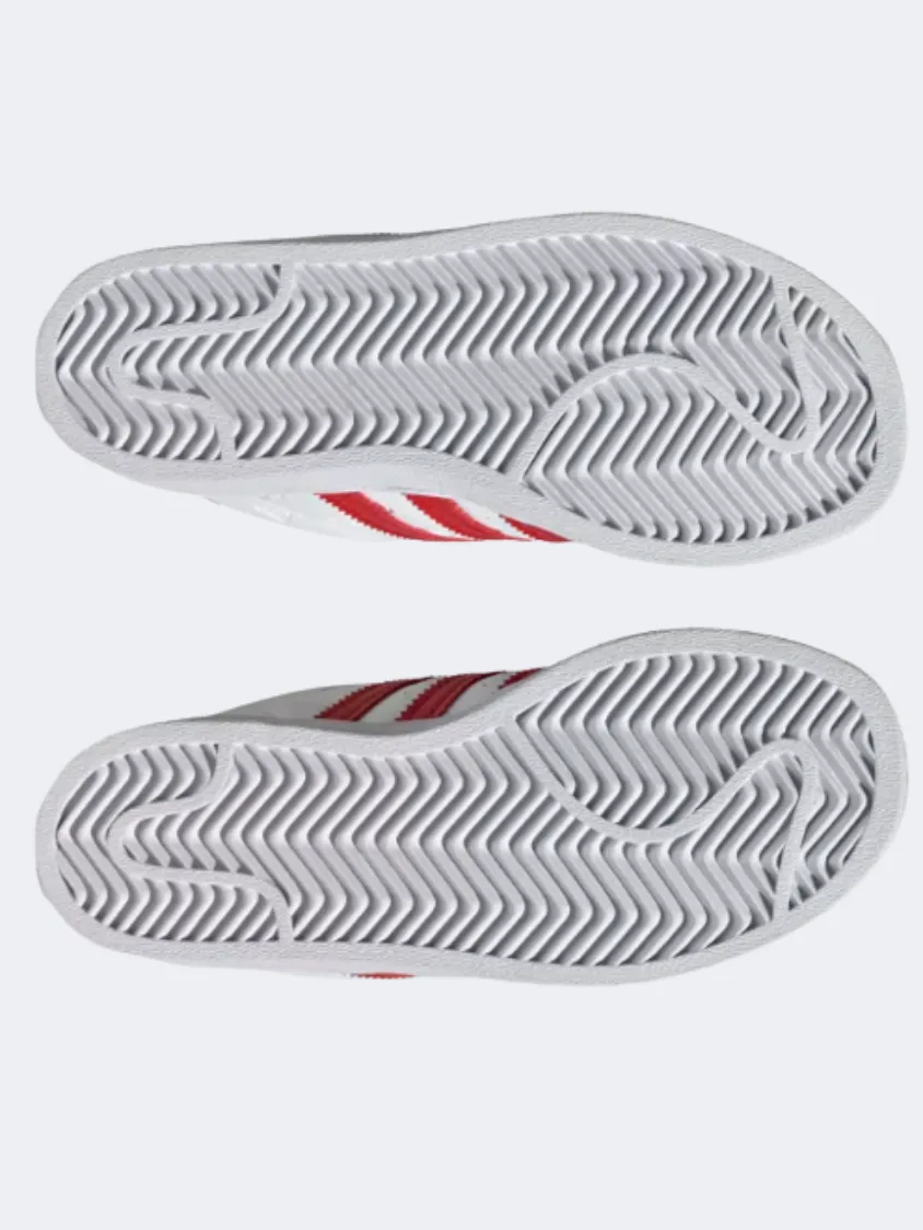 Adidas Hello Kitty Superstar Kids Original Shoes White/Red Hill Walk