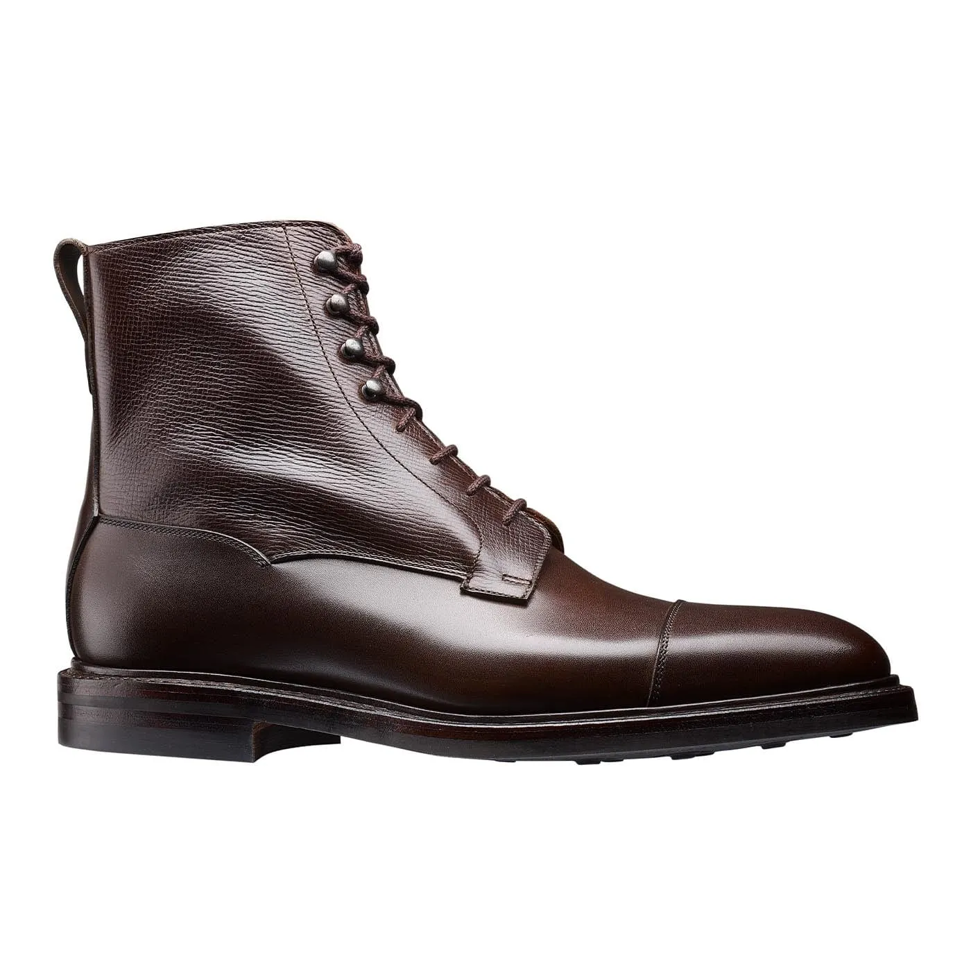 Weather Friendly Perth Coffee Antique Calf & Dark Brown Willow Grain
