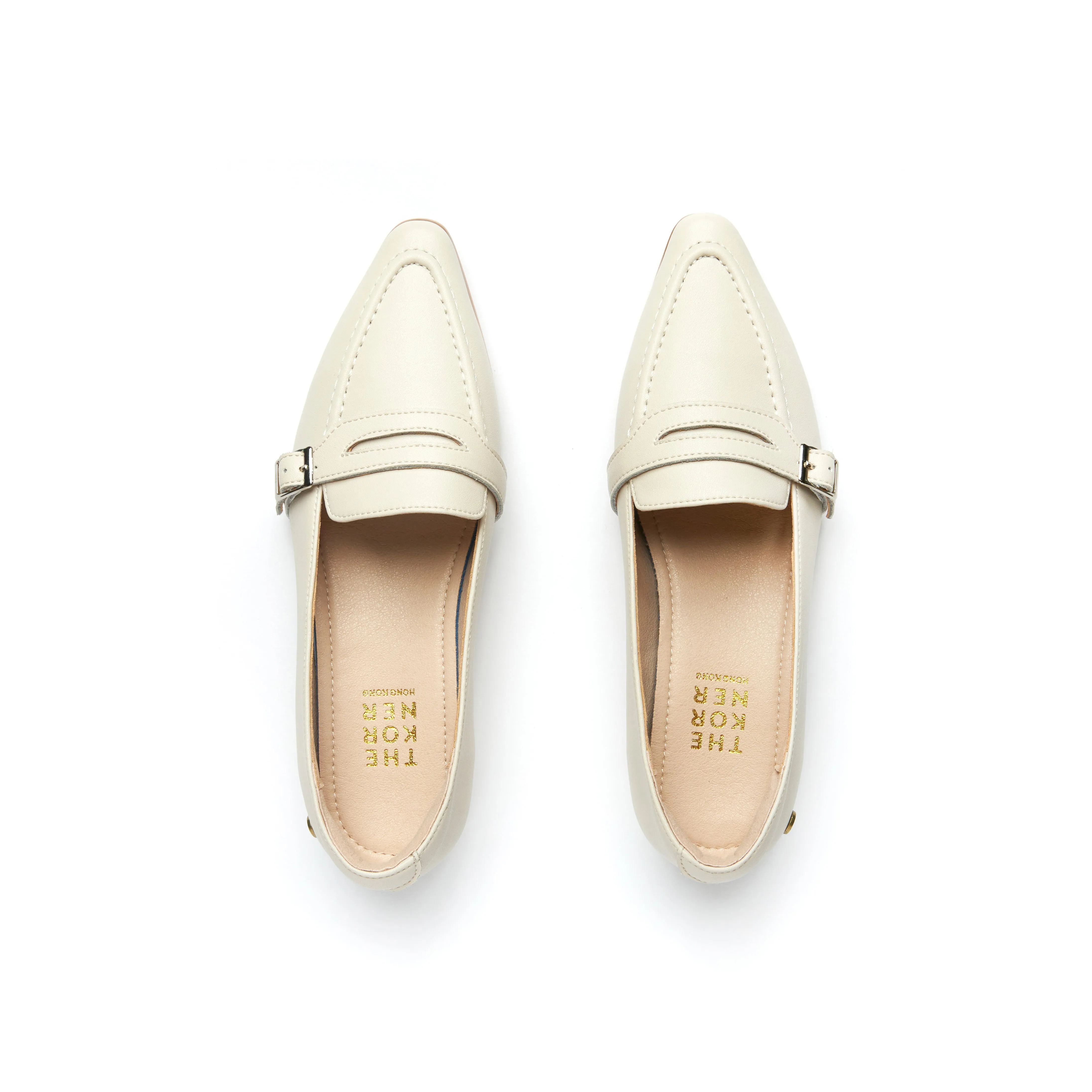 Klassic Buckle Loafers - Beige (BEI) Foot Steady