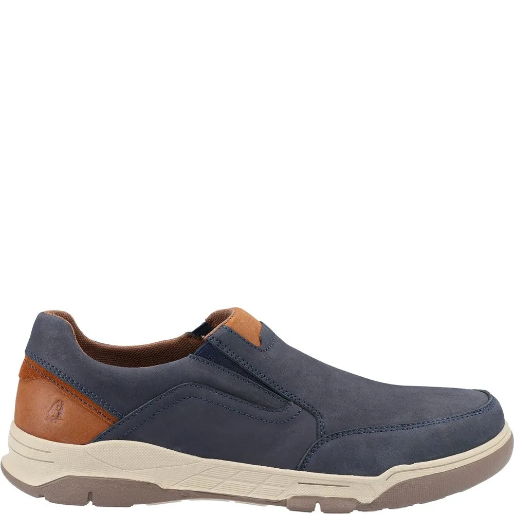 Synthetic Running Inspired Navy/Tan Fletcher Slip-On Shoes