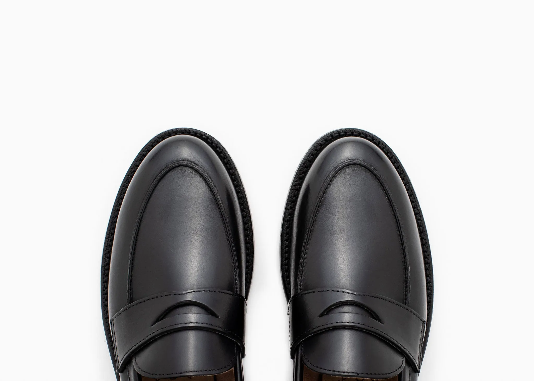 casual wear shoes Clara Penny Loafer Black Calf