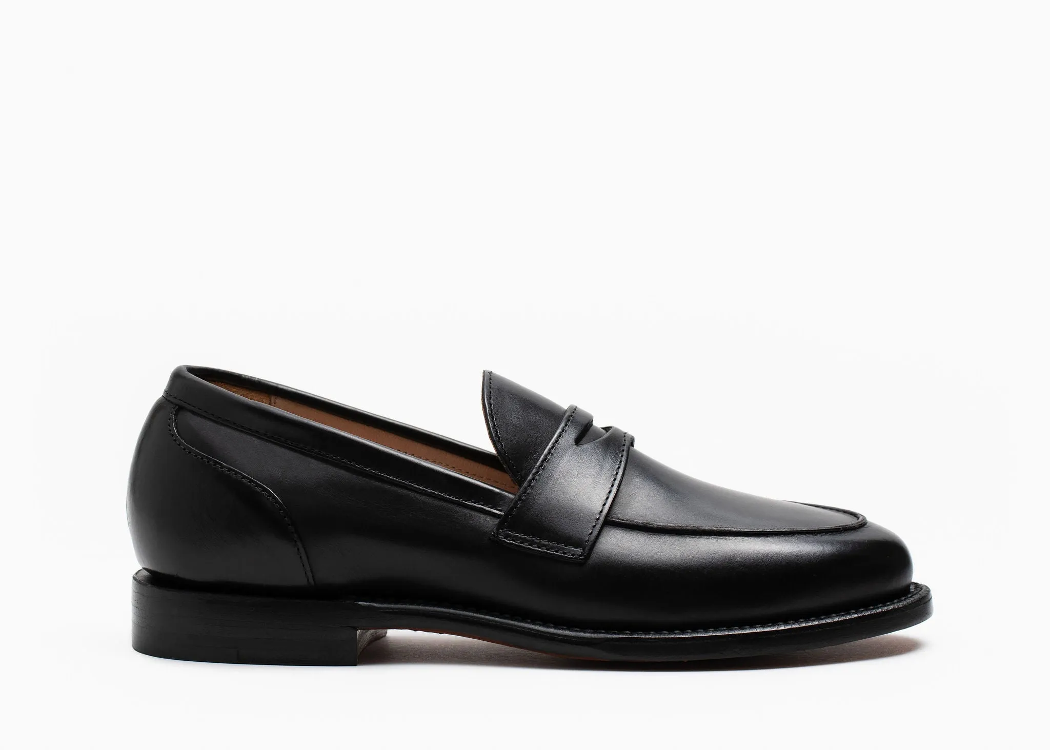 Clara Penny Loafer Black Calf Flexible Fit
