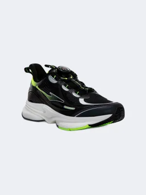 Erke Gs-Boys Running Shoes Black/Yellow/Green Fitness