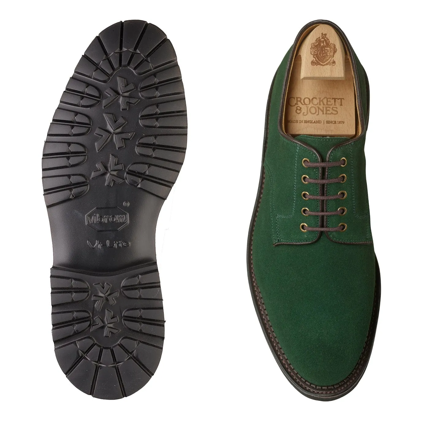 Grasmere Bottle Green Suede Effortless Look Sleek Slim Edge