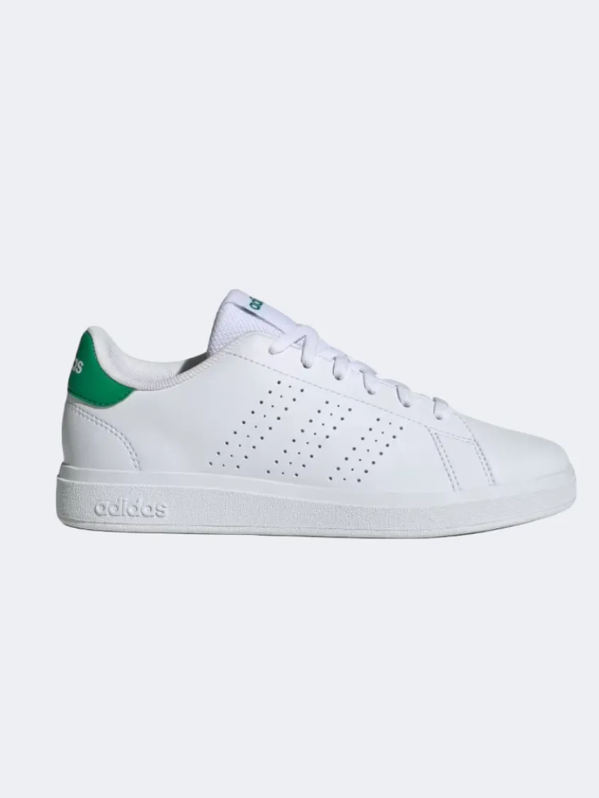 Adidas Advantage Base 2 Gs Sportswear Shoes White/Green Stable Multi Purpose