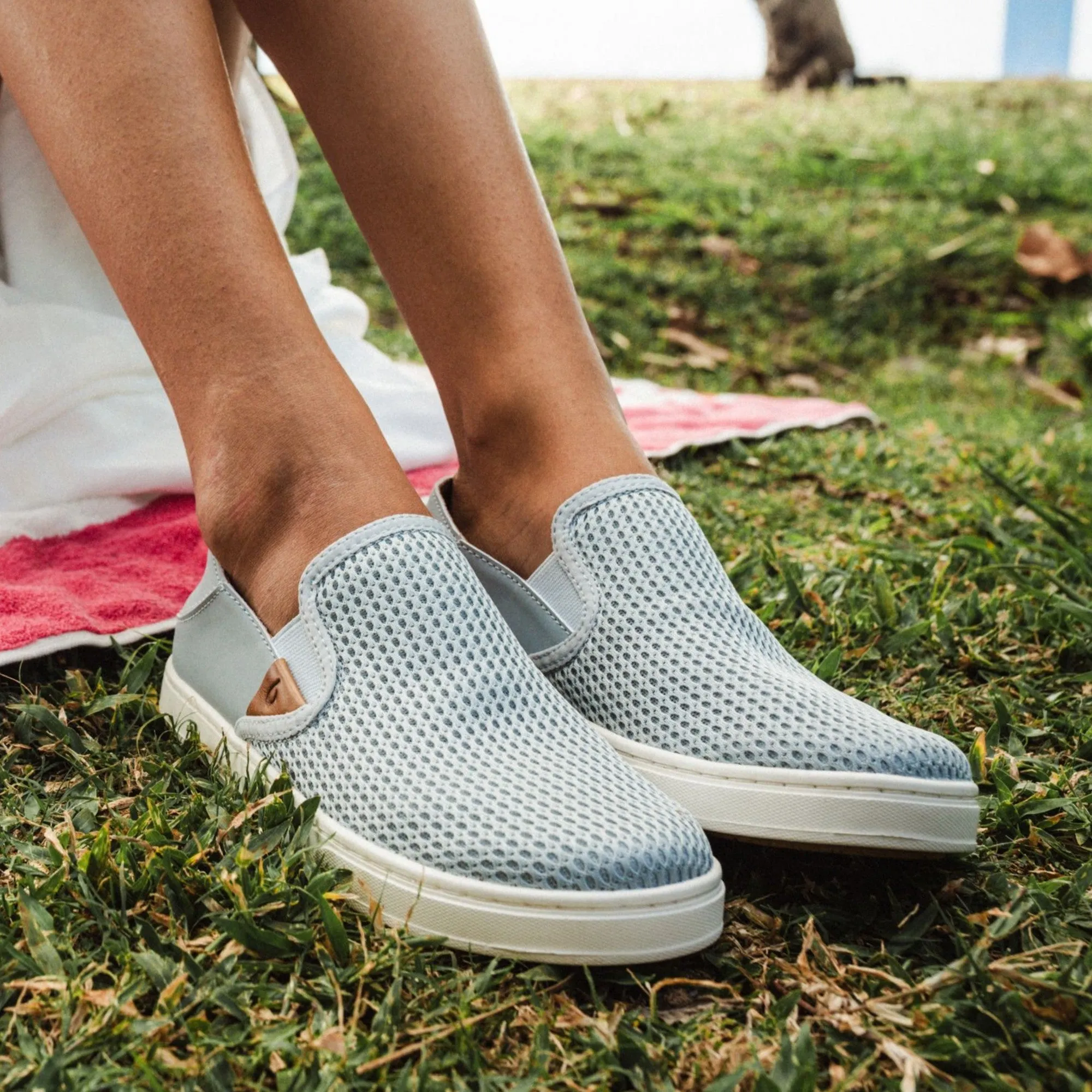 Pehuea - Pale Grey Relax Walk Shoes Easy Step In
