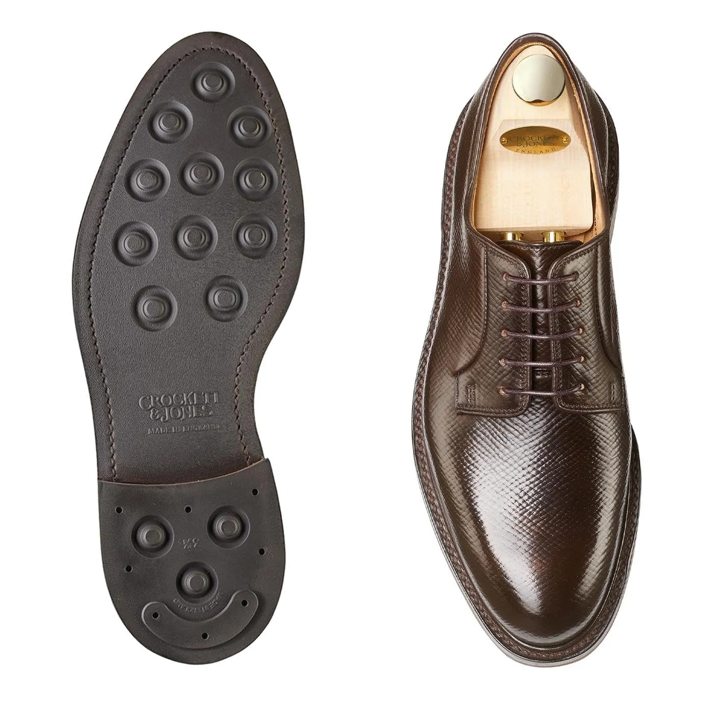 Lanark 5 Dark Brown Hatch Grain Cordovan Clean Aesthetic Premium Work Comfort