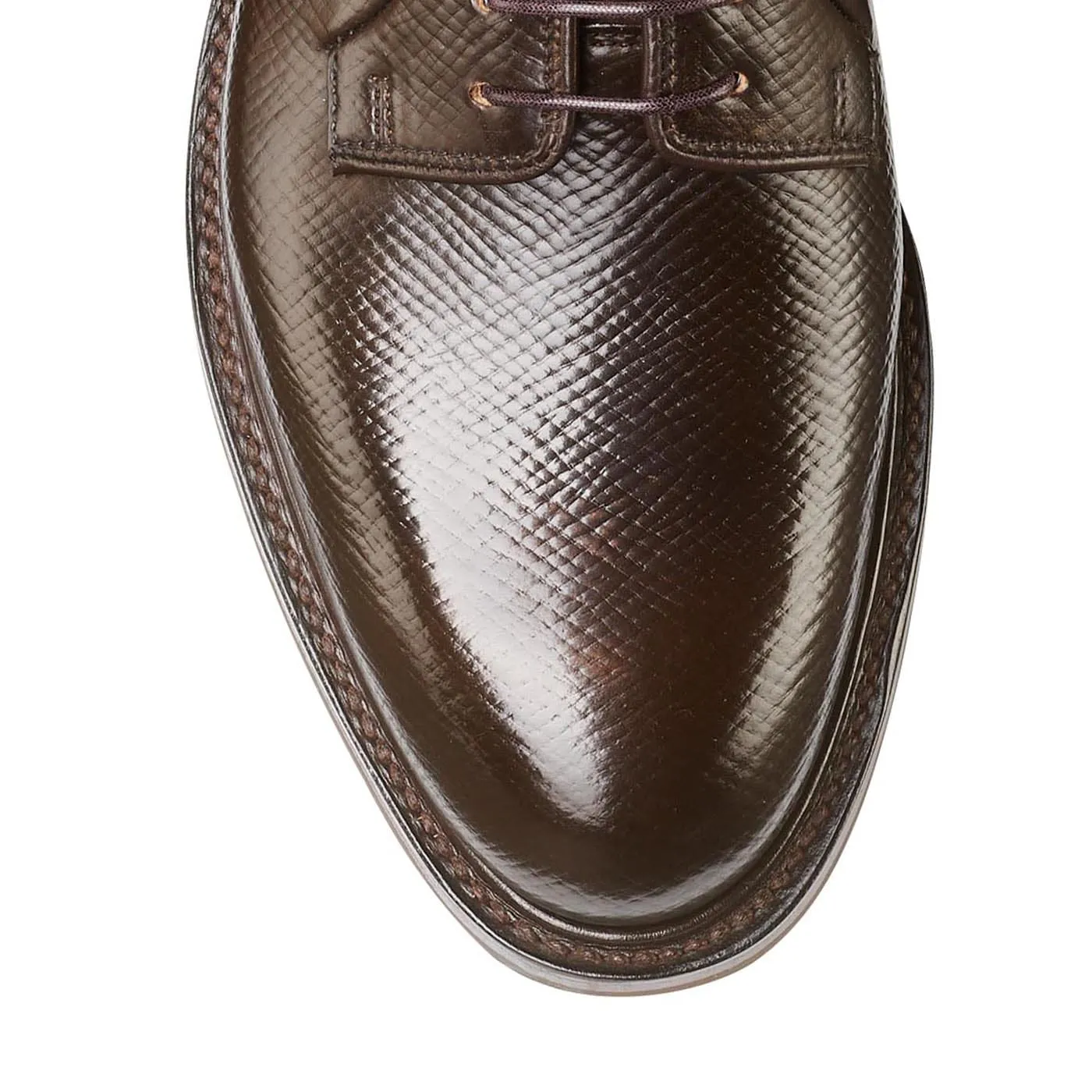 Lanark 5 Dark Brown Hatch Grain Cordovan All Purpose Shoes