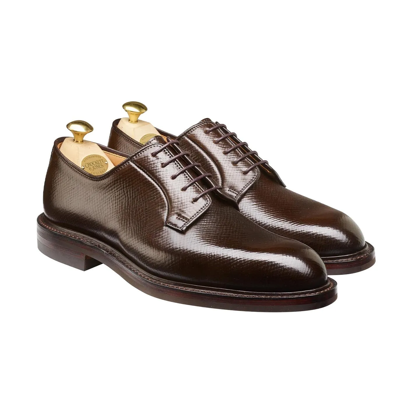 Lanark 5 Dark Brown Hatch Grain Cordovan Active Step