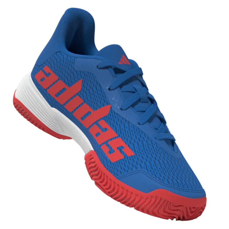 Breathable Upper Removable insole Adidas Barricade Kids Tennis Shoes - Bright Royal Blue