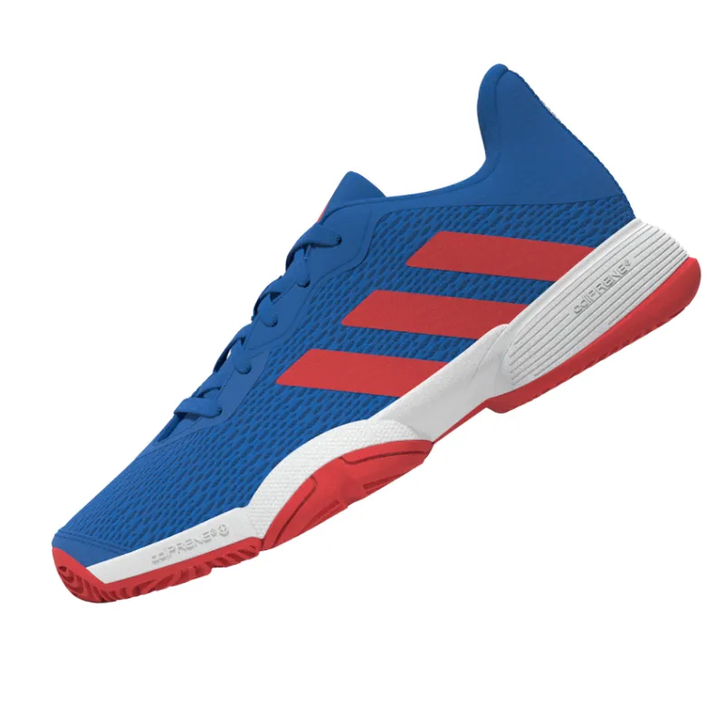 Adidas Barricade Kids Tennis Shoes - Bright Royal Blue Comfort Walk Ventilation Mesh