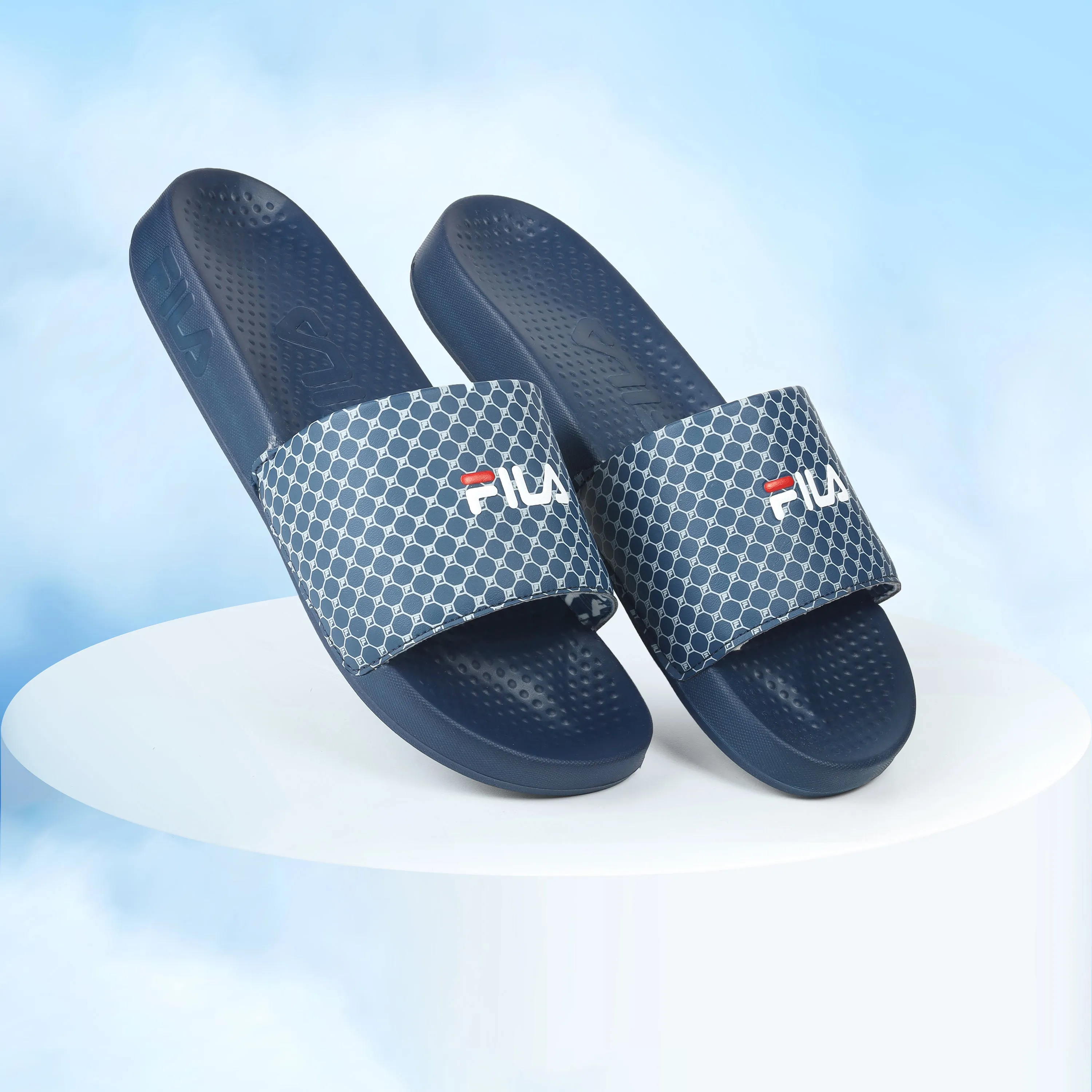Fila Savil Blue Slides For Men Snow Warm