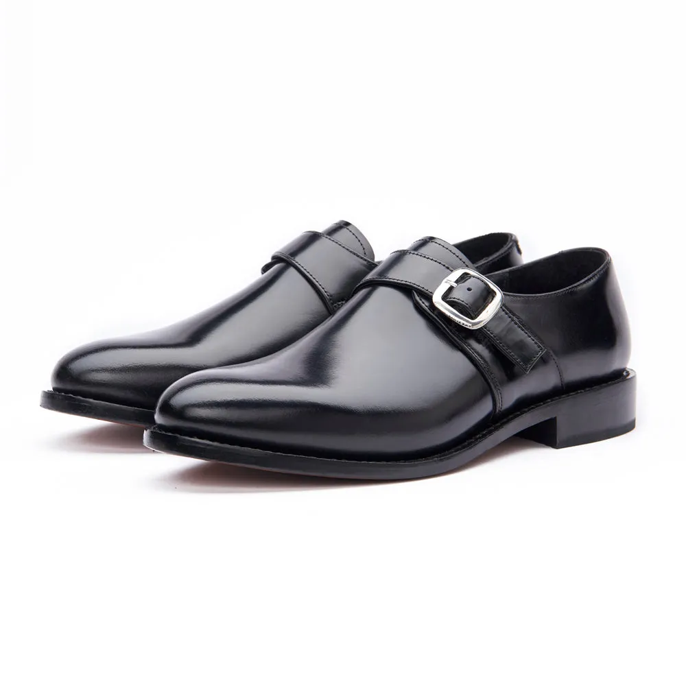 Monk Shoe - Black Luxe Shade Breathable Lining