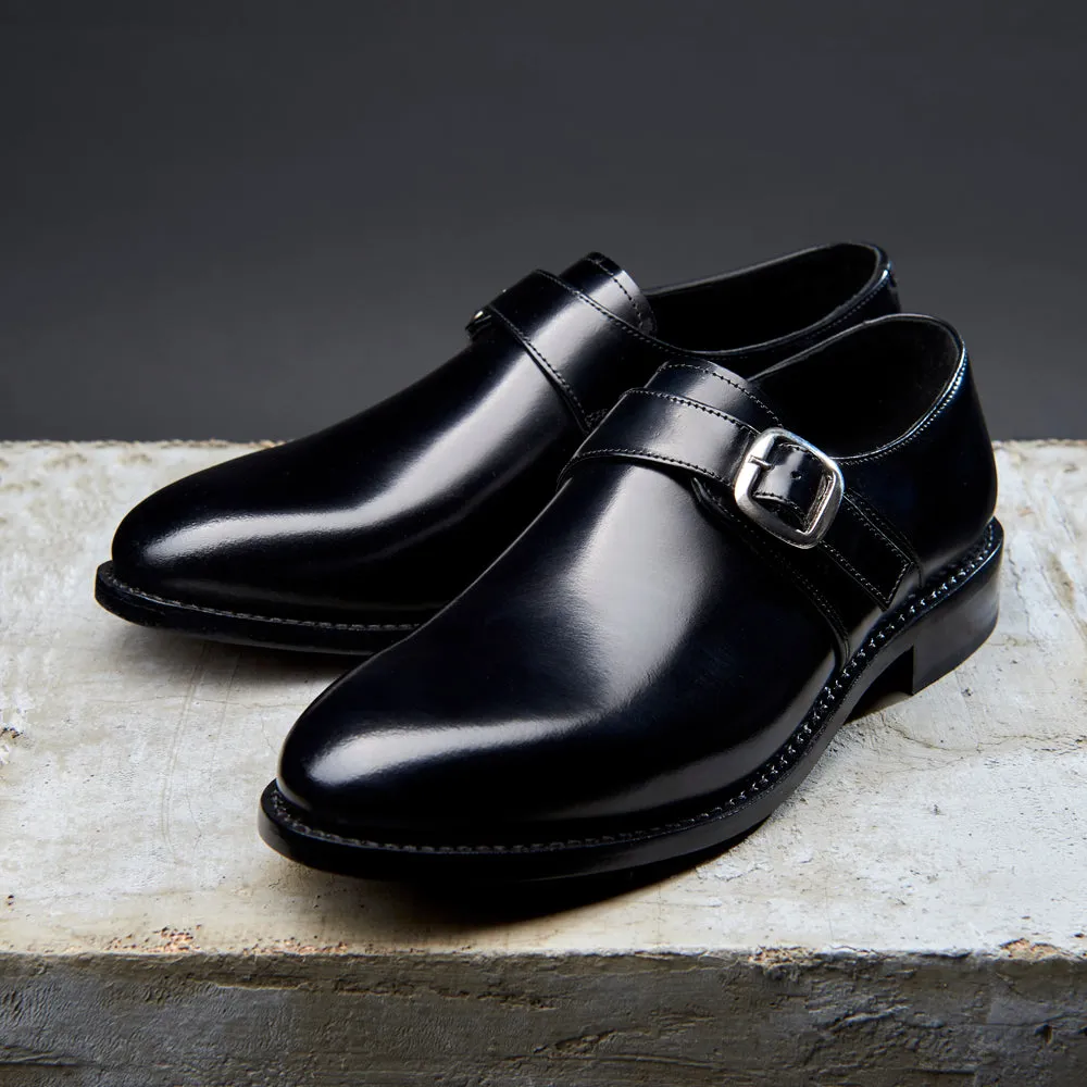 Trendy Boots Vintage Inspired Monk Shoe - Black