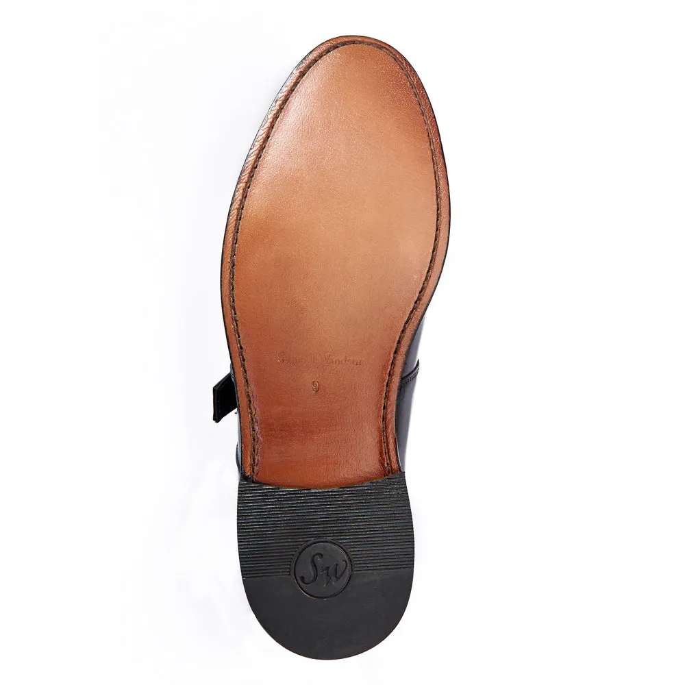Monk Shoe - Black Soft Hue