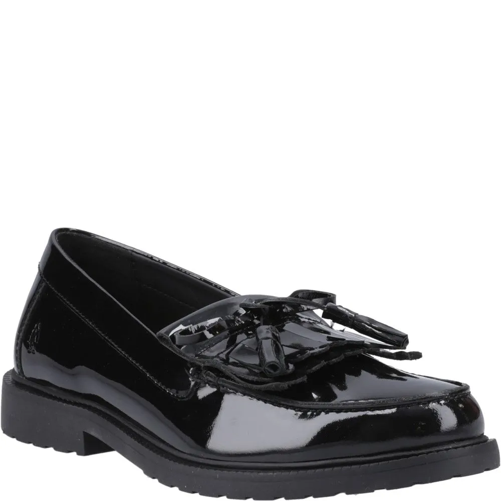 Black Verity Kiltie Patent Loafers Office Wear