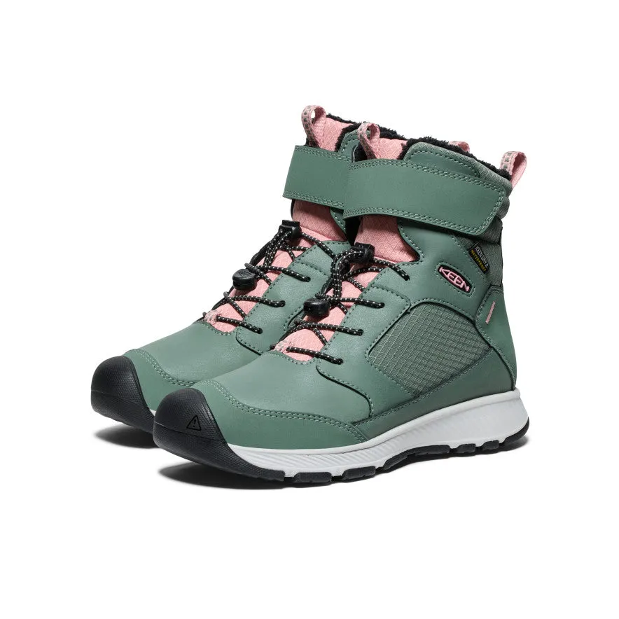 Big Kids' Skua Waterproof Winter Boot  |  Dark Forest/Rose Elegance Structured support keeps your feet aligned throughout movement