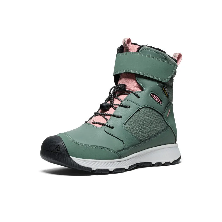 Big Kids' Skua Waterproof Winter Boot  |  Dark Forest/Rose Elegance Recovery Ready Casual Gym