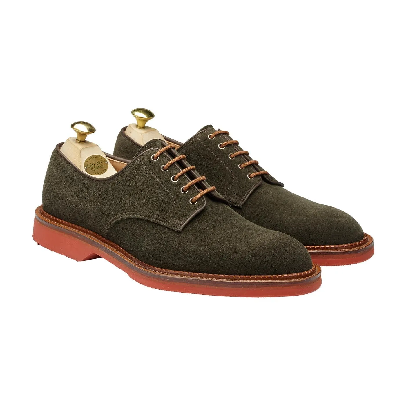 Cornell Earth Green Suede Polished Walk Flex Sole