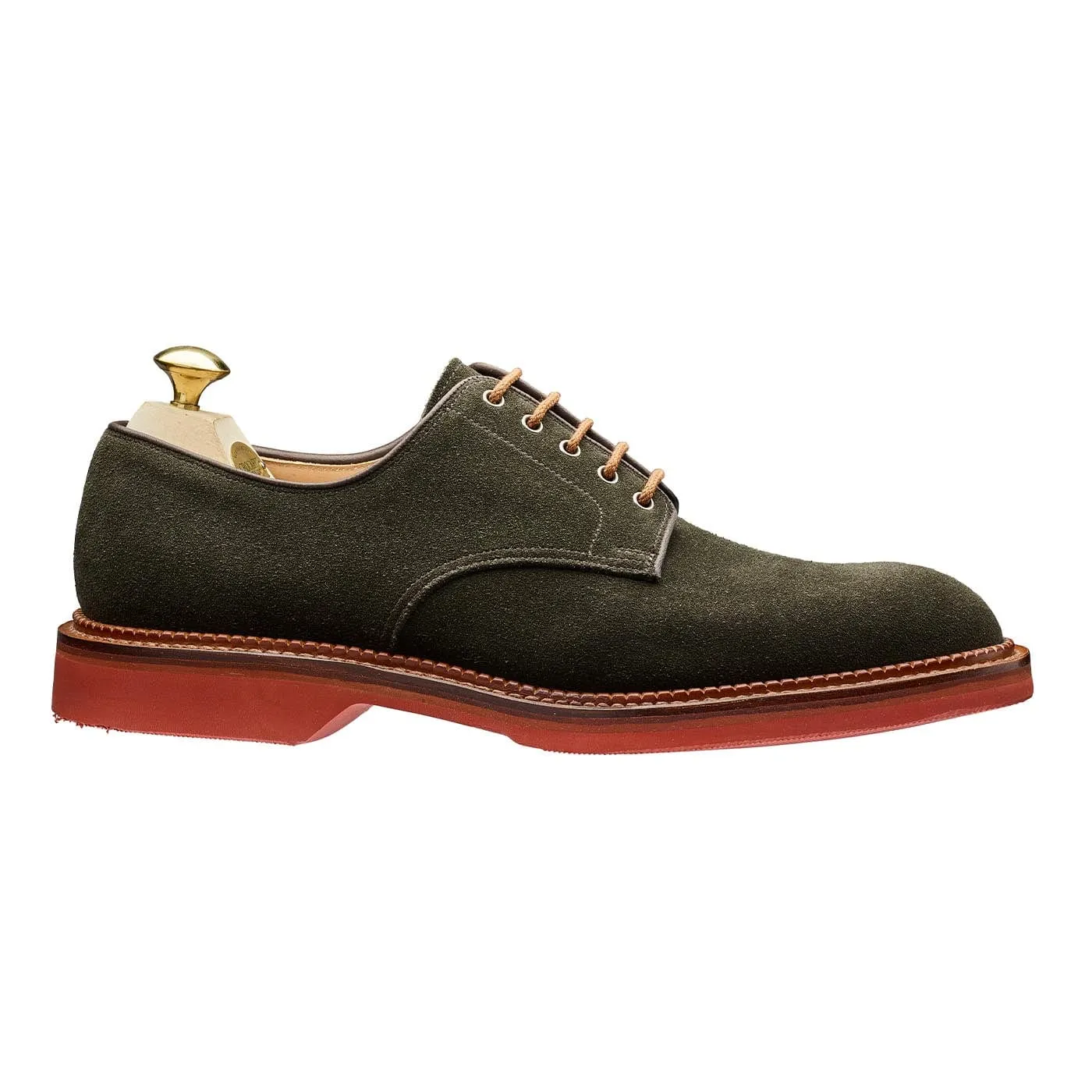Cornell Earth Green Suede Semi Formal