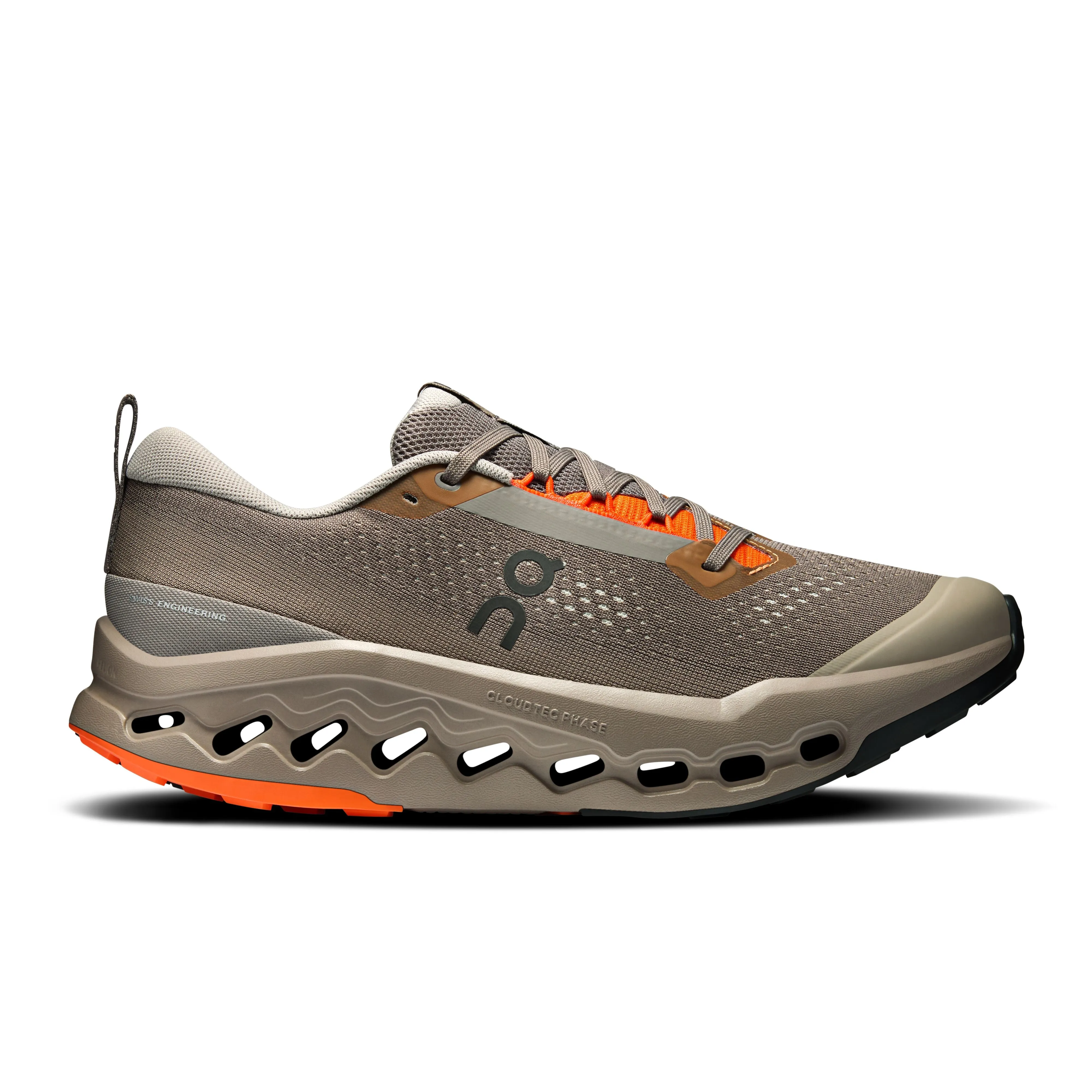 Cloudsurfer Trail 2 (Men's) Heel zone cradles the foot for firm landings