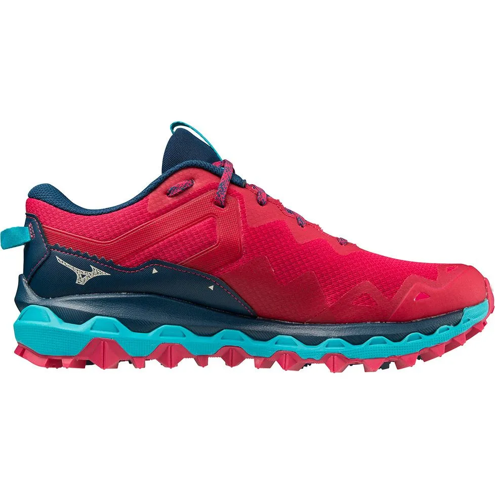 Mizuno Wave Mujin 9 Womens Trail Running Shoes - Red Comfort Breathability Insole provides step-in comfort right away