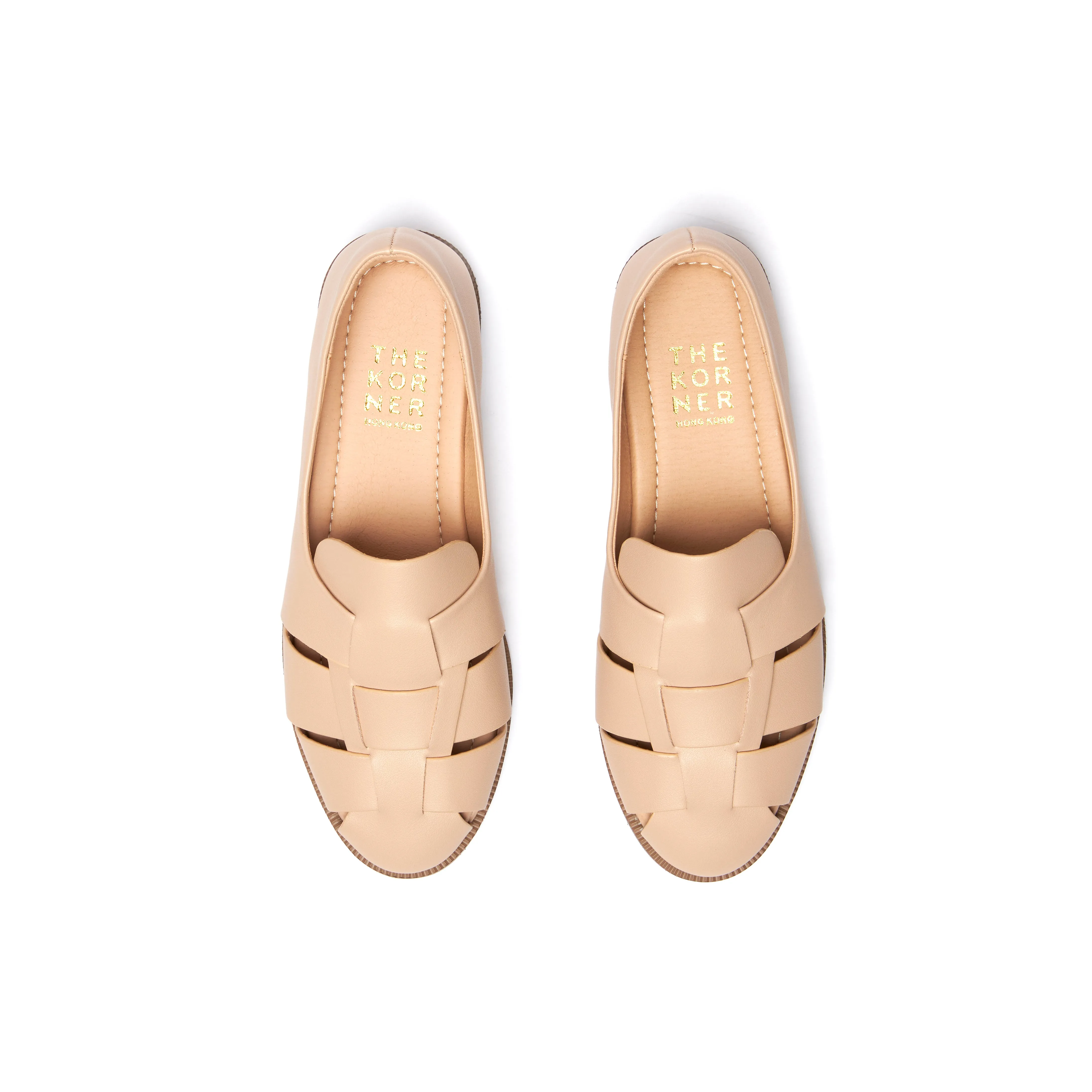 Effortless Slip-On Everyday Comfort Leather Kris Leather Loafers - Nude ( BEIN )