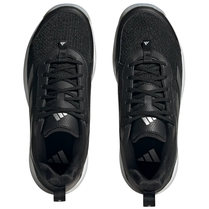 Seamless Fit Compact Build Adidas Avaflash Low Women Tennis Shoes - Core Black / Silver Metallic / Cloud White