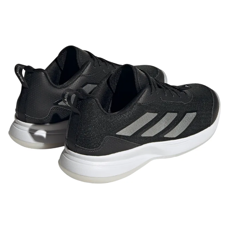 Ventilated Sides Adidas Avaflash Low Women Tennis Shoes - Core Black / Silver Metallic / Cloud White