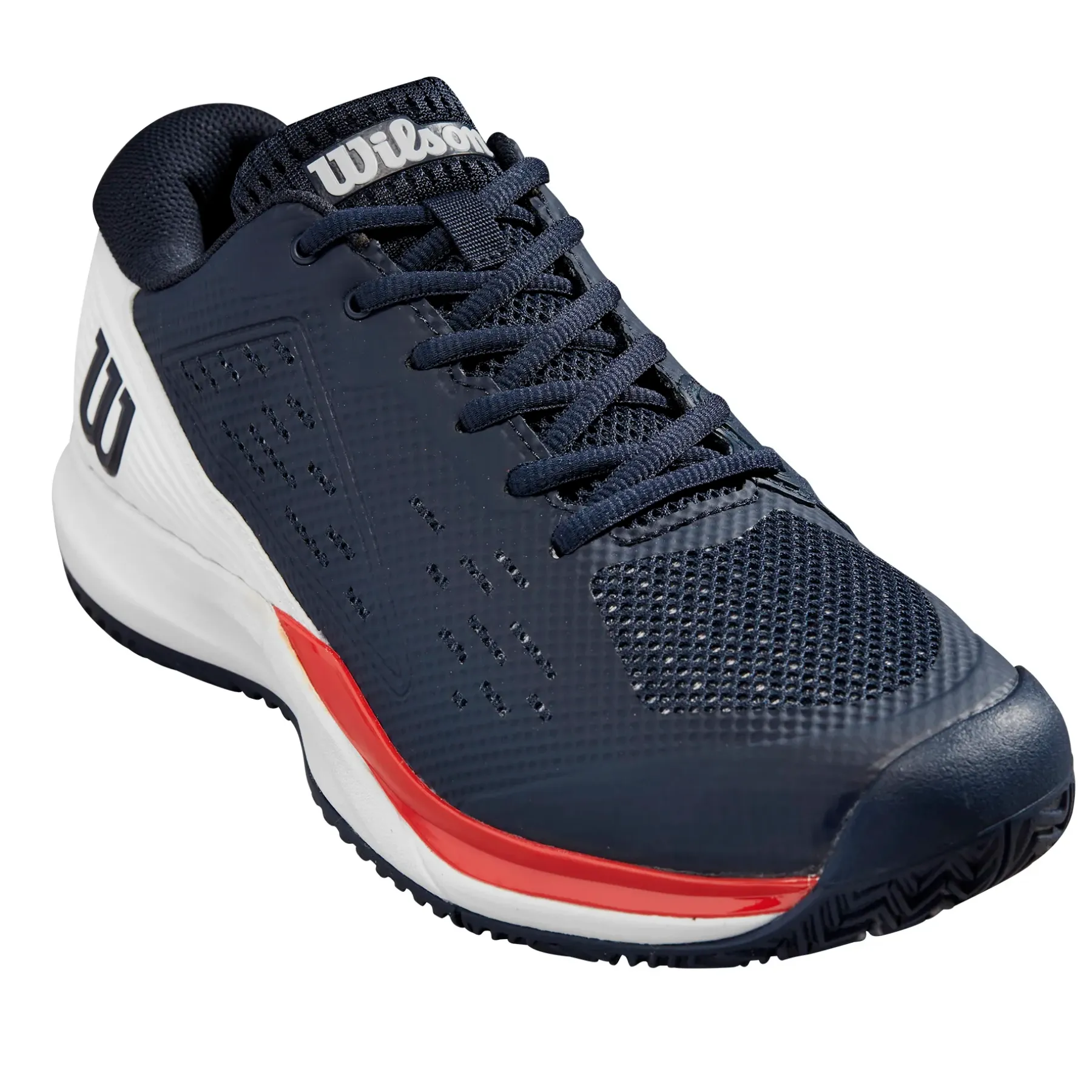 Shock Resistant High Top Wilson Rush Pro Ace Mens Tennis Shoes -  Navy Blazer