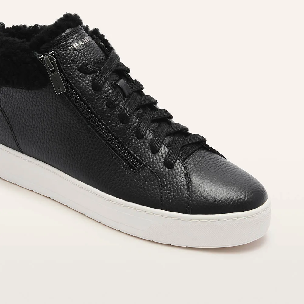 Miles Black/Shearling Wide toe box Dinner Look