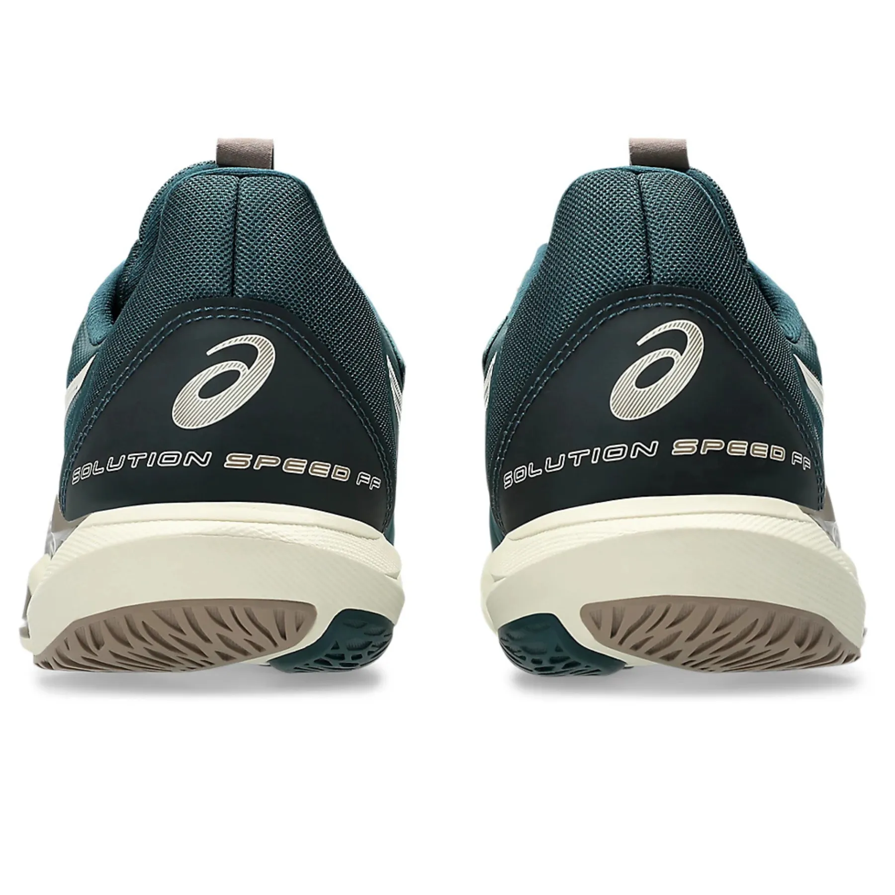 Asics Solution Speed FF 3 Men Tennis Shoes - Saxon Green/Birch Beginner Runners Odor Resistant
